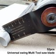 thumbnail image 3 of 50 Uds Hojas Multiherramienta Hojas De Sierra Oscilante De Acero De Alto Carbono Hojas Oscilantes De Liberación Rápida Para Ryobi Milwaukee Hitachi Black & Decker Chicago Muyoka Hogar, 3 of 7