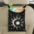 thumbnail image 5 of Yuyamidu Sun and Moon Car Trash Bag with Adjustable Buttons Car Rear Storage Bag Hanging Car Waste Bag Black Auto Garbage Bag Holder Accessory Fit Truck Sedan, 5 of 7