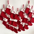 thumbnail image 4 of Tnobhg Christmas Stocking Embroidered Letter with Hanging Rope Fine Workmanship Christmas Stocking Festive Xmas Decoration, 4 of 8