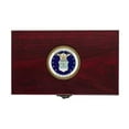 thumbnail image 5 of Air Force Playing Cards with Dice USAF Gift Set – Wooden Keepsake Box Adorned with Metal USAF Emblem - Veteran Owned Business, 5 of 5