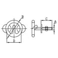 thumbnail image 2 of White Water 7768S Marine 304 Stainless Steel Transom Ski Tow, 2-1/2" Diameter, 2" Thread, 2 of 6
