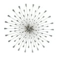 thumbnail image 6 of DecMode Silver Metal Starburst Wall Decor with Crystal Embellishment, 6 of 7