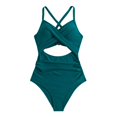 thumbnail image 3 of RQYYD Women's One Piece Swimsuits Tummy Control Cutout High Waisted Bathing Suit Wrap Tie Back One Piece Swimsuit for Women, 3 of 5