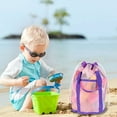 thumbnail image 6 of Darzheoy Mesh Beach Bag Tote Durable Sand Away Drawstring Beach Backpack Swim and Pool Toys Balls Storage Bags Packs, Stay Away from Sand and Water, 6 of 6