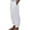 White, variant on Women's Casual Solid Wide Leg Trouser Pants with Elastic Waist and Functional Pockets for a Comfortable Fashionable