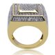 thumbnail image 4 of Anillos de estilo hip hop para hombre, de color dorado, de cobre, plisados, con piedra de circonita cúbica, estilo punk, joyería de moda, tallas 7-11,10, 4 of 5