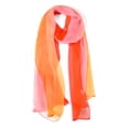 thumbnail image 1 of INSPIRE CHIC Foulard pour Femme en Mousseline Soyeuse à Dégradé de Couleurs Légère Longue Foulard Châle Rouge Orange Rose, 1 of 7