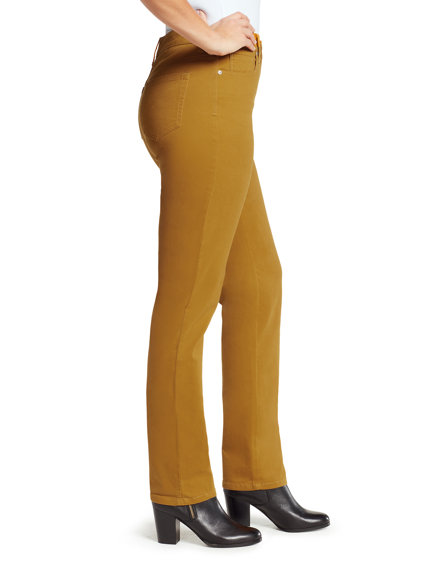 Gloria Vanderbilt Women's Amanda High Rise Straight Leg 5 Pocket Jean - image 2 of 4