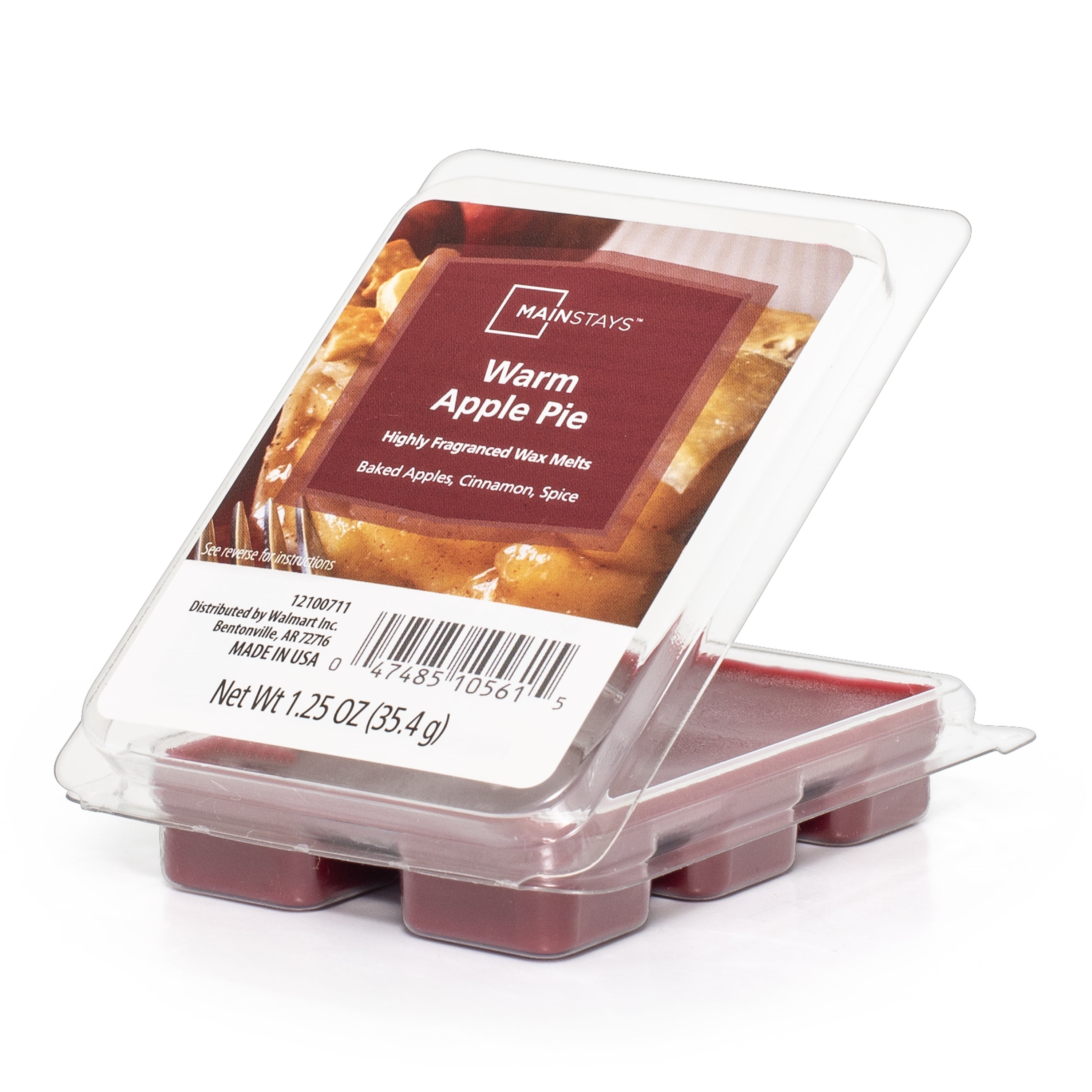 Mainstays Warm Apple Pie Scent Wax Melt, 1.25 oz
