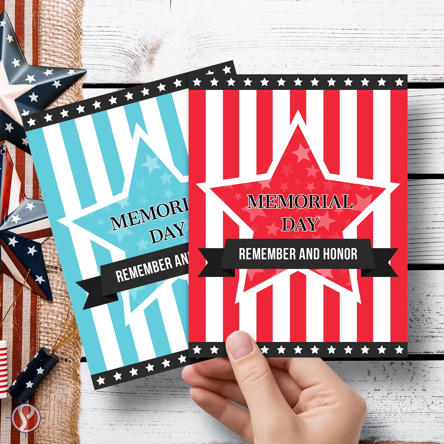 Patriotic Colored Card Stock Paper, American Red & Blue 8.5 x 11" Color Cardstock for 4th of July, Labor Day Greetings & Invitations, Arts & Crafts | 65lb Cover | 25 Red, 25 Blue (50 Sheets Total)