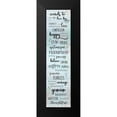 thumbnail image 2 of CAD DESIGNS 8x18 Black Modern Framed Museum Art Print Titled - Words to Live, 2 of 5