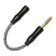 thumbnail image 6 of 2.5mm Female to 4.4mm Male Single Crystal Copper Adapter Cable for Phones and Speakers - 14cm / 5.5in - Silver, 6 of 8