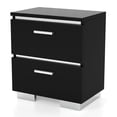 thumbnail image 3 of Furniture of America Elsah Wood Nightstands in Black (Set of 2), 3 of 8