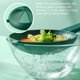 thumbnail image 5 of Inteprter Colador de mango largo, antiescaldado, colador de cocina de mano, colador de cocina, cuchara escurridora de tamizado, cuchara de utensilios de Cocina y Comedor Verde Inteprter HA068162-02B, 5 of 6