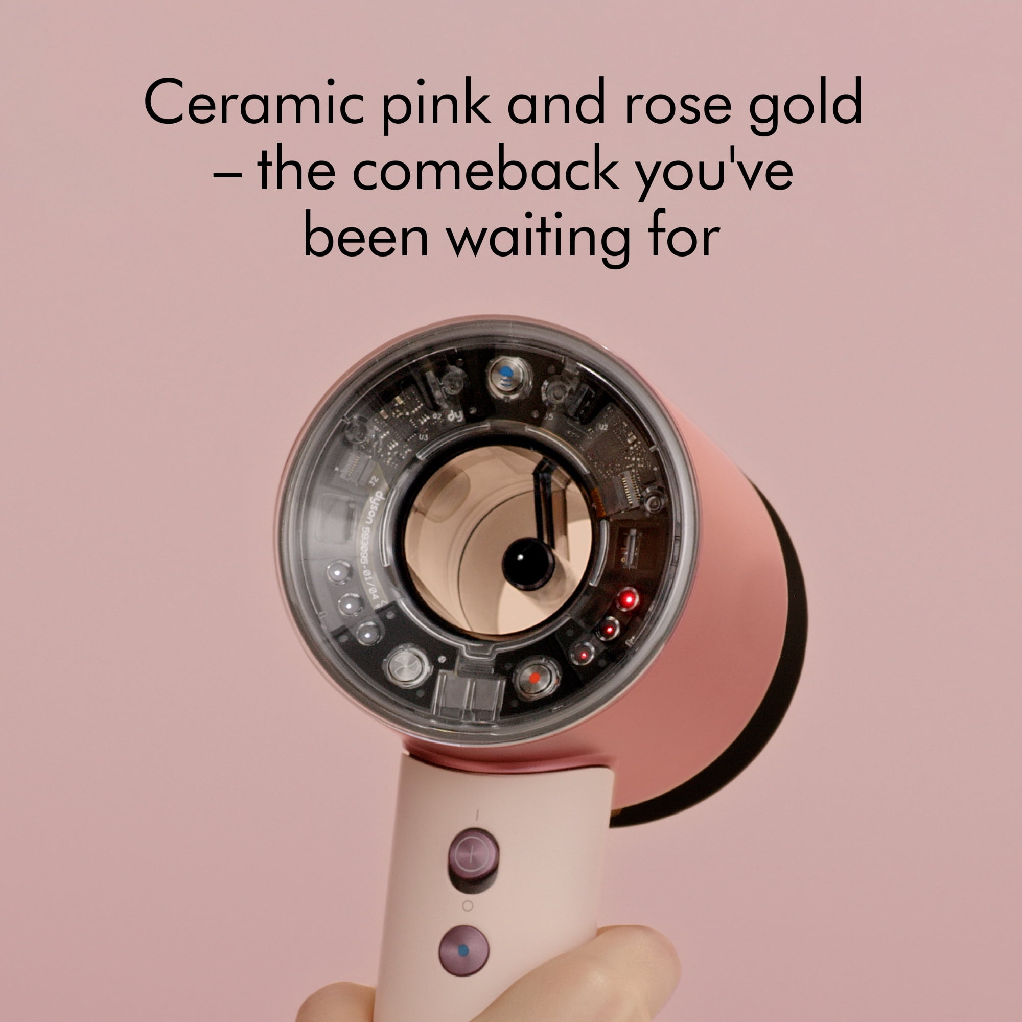 Restored Premium Dyson Supersonic Nural™ Hair Dryer | Ceramic Pink/Rose Gold (Refurbished)