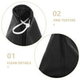 thumbnail image 3 of FONDOTIN 1Pack Black Cowhide Shifter Knob Cover for Car Gear Protection, 3 of 6