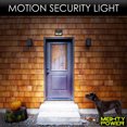 thumbnail image 2 of Mighty Power Outdoor Solar Motion Sensor COB LED Light, 350 Lumens, Black, 3.9x4.7x1.8  Inches, 2 of 8