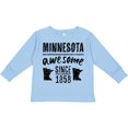 thumbnail image 3 of Inktastic Minnesota Awesome Since 1858 Boys or Girls Long Sleeve Toddler T-Shirt, 3 of 5
