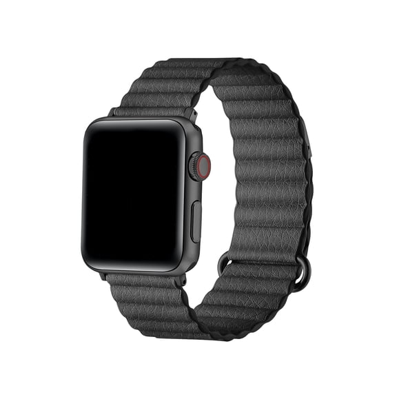 Posh Tech Riley Magnetic Faux Leather Band Compatible with Apple Watch