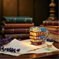 thumbnail image 6 of Painted Book Mug - Unique Colorful Resin Stacked Books Coffee Cup - A Collectible Gift for Readers, Librarians, and Literature Lovers - Perfect Novelty Item for Bookworms,Color C, 6 of 6