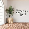 thumbnail image 2 of Freedom - Cute Little Birds Bird Cage Birds Flying Birds Decoration Design Vinyl Wall Art Wall Sticker Wall Decal Home Kids Kinder Nursery Room Study Room Boys Girls Wall Decor Design Size(8x10 inch), 2 of 3