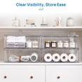 thumbnail image 5 of Sindcom 2 Pack Large Stackable Storage Drawers,Easily Assemble Clear Acrylic Makeup Organizer, Bathroom Closet Undersink Organizers, Plastic Storage Bins for Cabinet, Pantry, Medicine Organization, 5 of 7