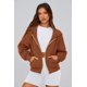 thumbnail image 5 of Sudadera con Capucha PRETTYGARDEN con Cierre Marrón Talle S, 5 of 8