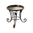 thumbnail image 2 of Vintage Round Metal Plant Stand Rustproof Flower Pot Holder for Indoor Outdoor Living Room Balcony Patio Garden & Corner, 2 of 6