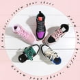 thumbnail image 5 of 5 pares de cordones planos para zapatillas de deporte (beige), cordones planos para zapatillas de deporte, económicos, 8 mm de ancho, 5 of 5