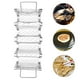 thumbnail image 5 of EeaseMX 1 soporte para tacos de acero inoxidable, soporte para panqueques de cocina, soporte para exhibición de alimentos, plateado, 5 of 8