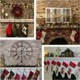 thumbnail image 3 of MODANU 4 Pcs Christmas Stocking Holder , Adjustable Xmas Stocking Fireplace Hangers, Metal Weighted Mantle Garland Clips Hook for Extra Thick, Large, Flat, Square, Brick, Wood Mantle, Red, 3 of 7
