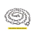 thumbnail image 2 of VEVOR Anchor Chain, 6' x 5/16" Stainless Steel Chain, 3/8" Anchor Chain Shackle, 7120lbs Anchor Lead Chain Breaking Load, 9460lbs Anchor Chain Shackle Breaking Load, Anchor Chain for Small Boats, 2 of 9