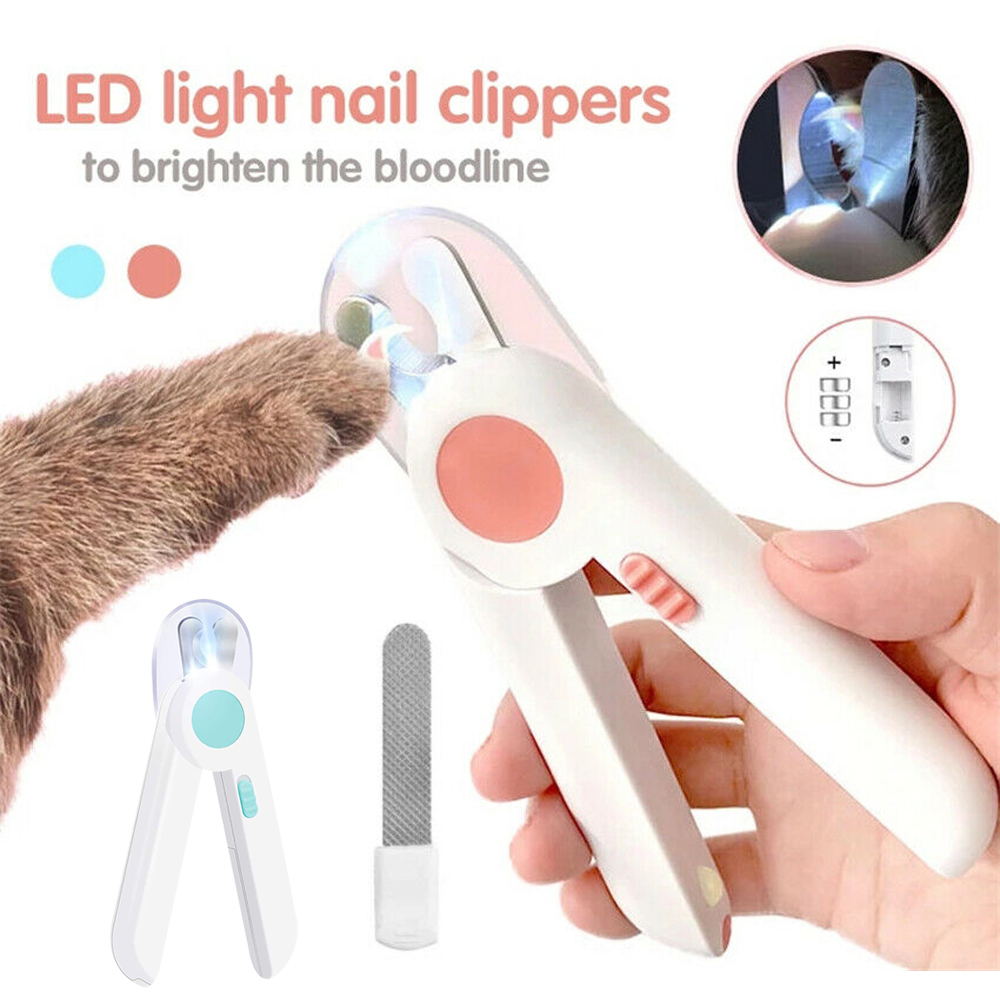 Pet Nail Clippers and Trimmers with LED Light, Toenail Clippers for