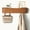 Walnut-4 Hooks, variant on Wall Mounted Coat Rack with Shelf Modern Coat Rack Wall Mount with Storage Entryway Shelf with 4 Hidden Metal Hooks for Living Room Bathroom Kitchen Bedroom