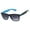 Blue, variant on Retro Sunglasses - Two-tone Black Orange Frame / Smoke Lens
