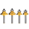 thumbnail image 5 of 20 Unids Router Bit Vástago Broca del Enrutador Cortadores de Carburo de Tungsteno de Microgranos 1/2in 3///8in Cola Broca de fresado redondo, 5 of 5