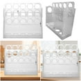thumbnail image 6 of Yucurem 30 Grids Large Egg Storage Box Egg Case Holder Transparent with Handle Kitchen Storage (Clear), 6 of 9