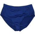 thumbnail image 7 of Lauren Ralph Lauren NAVY High-Waist Tummy-Control Bikini Swim Bottom, US 12, 7 of 7