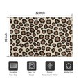 thumbnail image 4 of Black and Brown Leopard Print Washable Non Slip Indoor Door Mat, Decorative Entry Rug for Entrance, Bedroom, Kitchen, Bathroom, 20"x32", 4 of 5