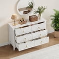 thumbnail image 5 of EastVita Fluted Dresser 47 Inch Wide Storage Organizer Cabinet for Living Room Hallway Entryway White, 5 of 7