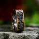 thumbnail image 5 of Anillo de acero inoxidable chapado en oro con personalidad simple anillo de acero de titanio para hombre, 5 of 5