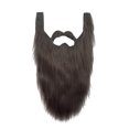 thumbnail image 1 of Guardurnaity Barba de Papá Noel, divertida y elástica, accesorio facial novedoso, larga, peluda, suave y para fiestas, disfraz de Navidad. Disfraces de disfraces gris, 1 of 6