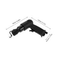 thumbnail image 2 of Pneumatic Air Hammer Kit Metal Construction Rust Removal Air Impact Wrench ,Long-Term Reliability, 2 of 4