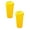 Yellow*2pc, variant on 2Pc 475ml Reusable Coffee Cups with Lids, To Go Travel Cups, Hot or Cold Drinks, Dishwasher and Microwave Safe, 5.91 Inch, Orange,plastic coffee cups with lids