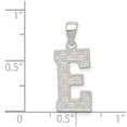 thumbnail image 3 of 925 Sterling Silver Solid Polished Patterned Letter Name Personalized Monogram Initial E Charm 25x9mm Wide Pendant Neckl, 3 of 4