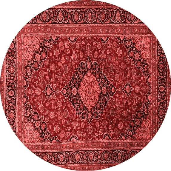 Ahgly Company Indoor Round Persian Red Traditional Area Rugs, 8' Round