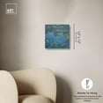 thumbnail image 5 of Monet Water Lilies Canvas Pastel Landscape by Art Remedy, Gallery Wrapped, 12 x 12, 5 of 7