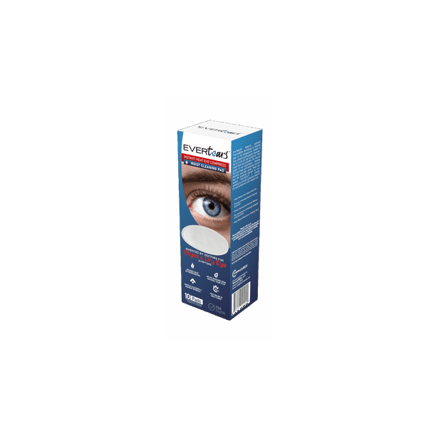 EverTears Dry Eye and Stye Relief Moist Heat, Warm Compress Helps with Added Hyaluronic Acid
