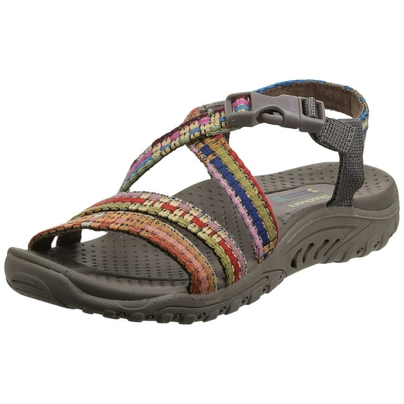 Skechers Women's Reggae-Sew Me-Boho Woven Strappy Slingback Sandal