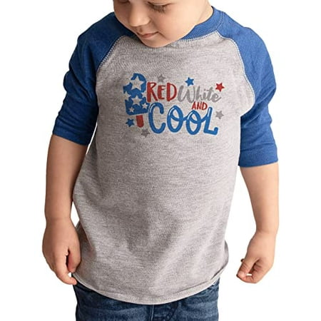

7 ate 9 Apparel Kids Patriotic 4th of July Shirt - Red White Cool Blue Shirt 5T